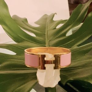 Hermes Bracelet Authentic Pink Enamel